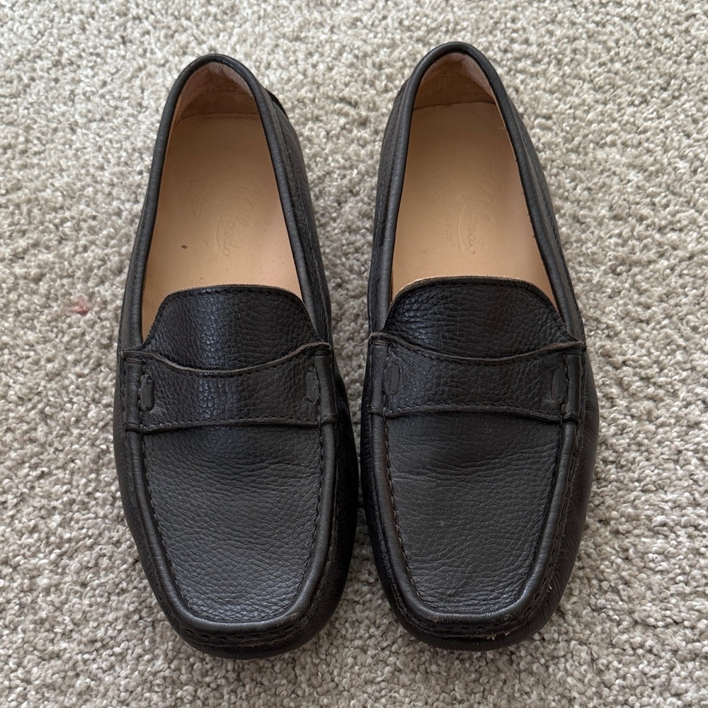 Dark Brown Leather Loafers